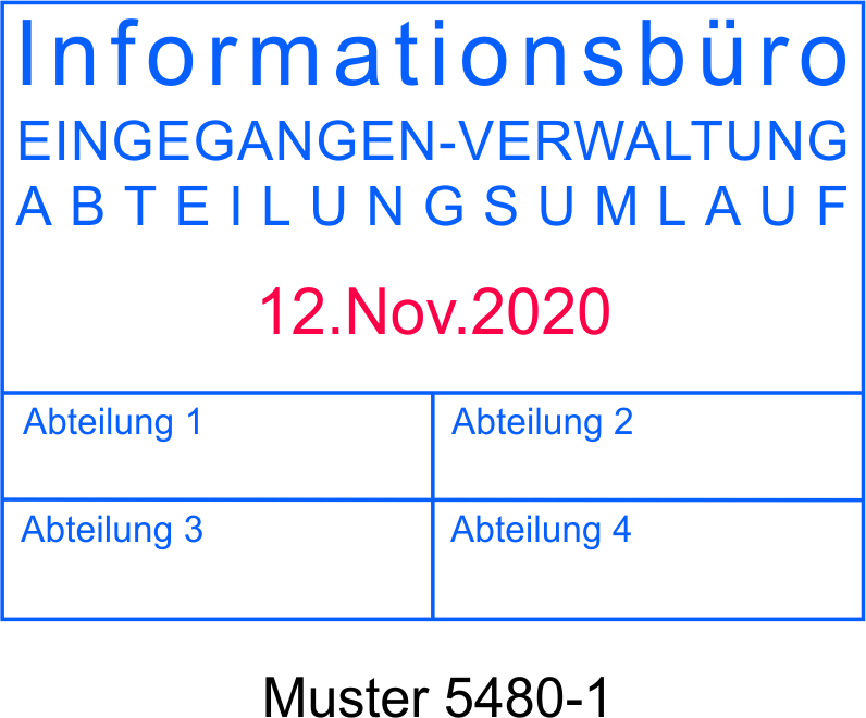 Trodat Professional 5480 TBS | Datumstempel + Text